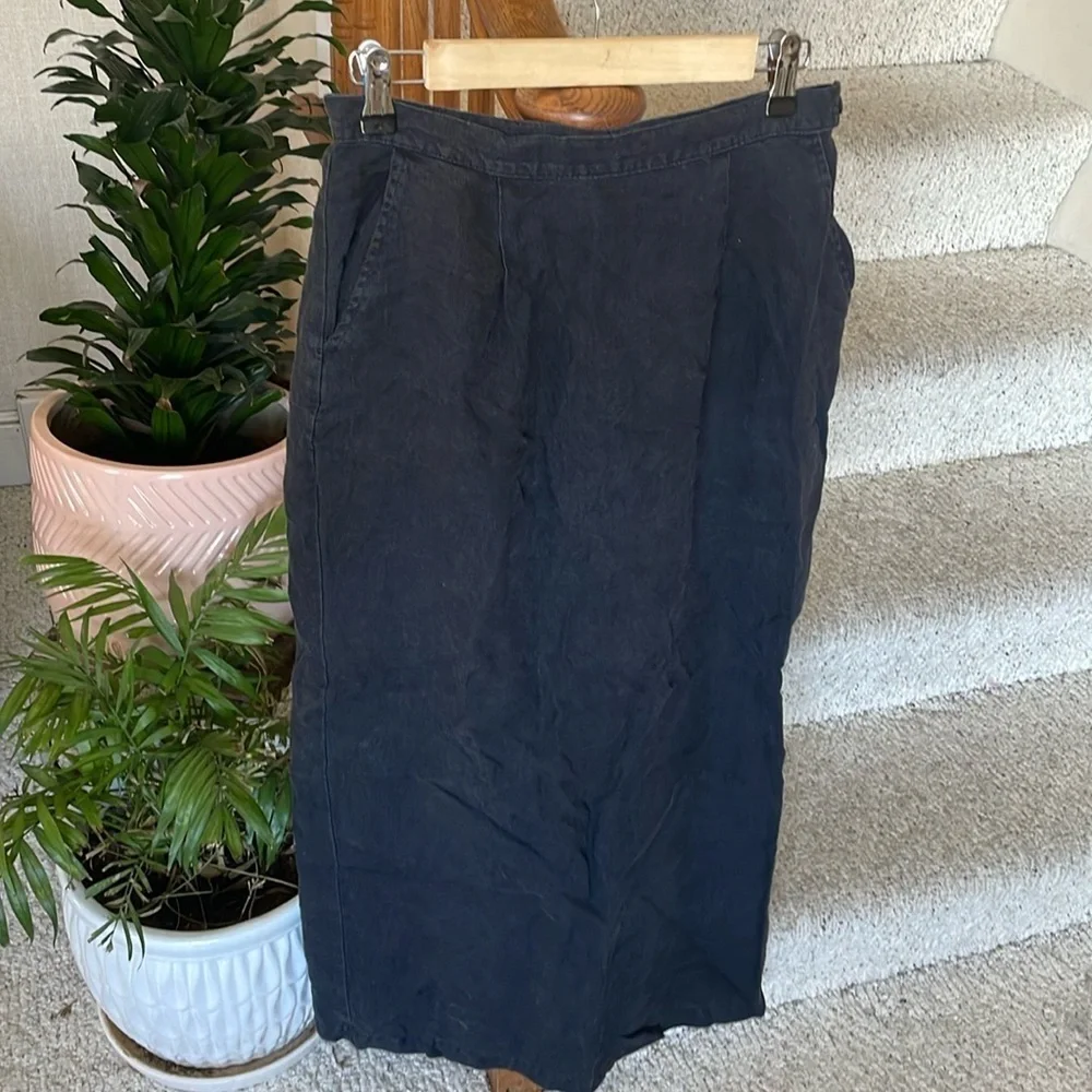 Vintage Mishi Studio Linen Maxi Skirt